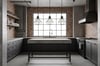 Bold Industrial AI Kitchen Designer Look