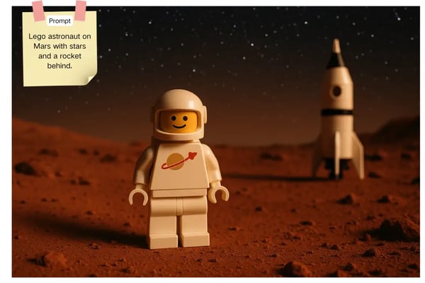 Erstellung von Lego-Bildern aus Text