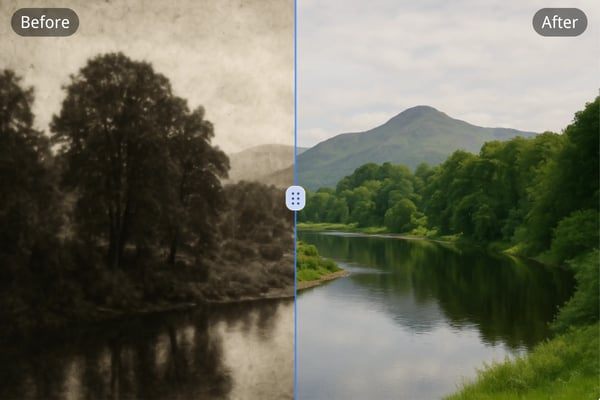 Restauration photo IA en un seul clic, sans compétence nécessaire