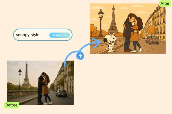 Dynamic & Colorful Snoopy Anime Styles 