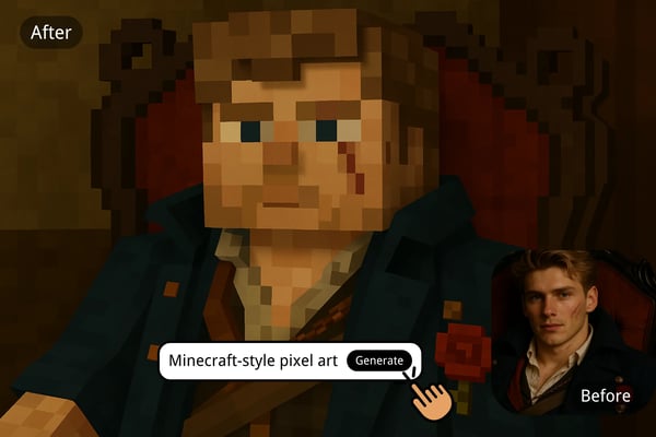 ⚡ Creador de Pixel Art de Minecraft con un Solo Clic