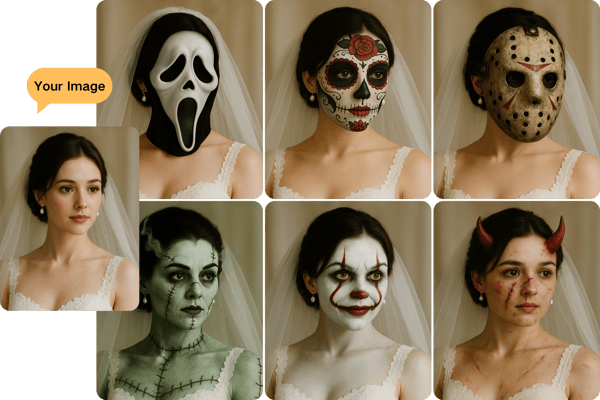 Instantly Get Spooky Makeup with Halloween Filter