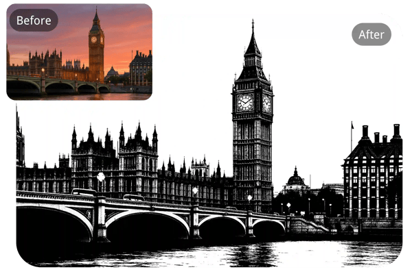 Instant Image Simplification for Custom Stencils