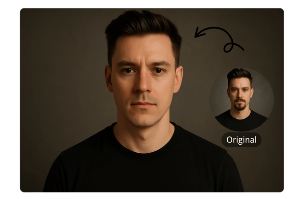 AI-Powered Beard Removal