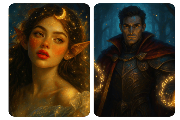 Text-to-Image AI Fantasy Portrait Generator