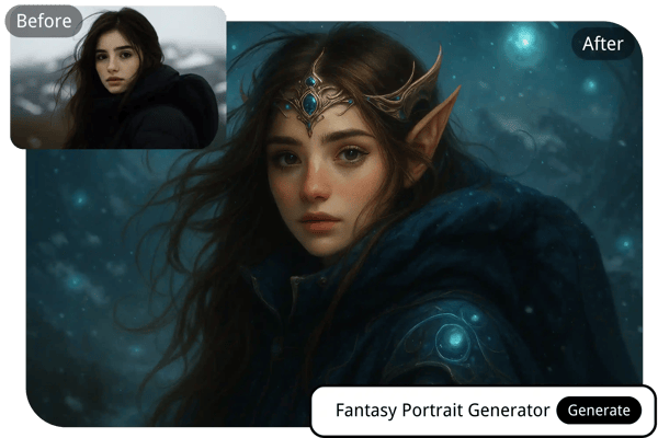 Photo-to-Fantasy AI Portrait Transformation