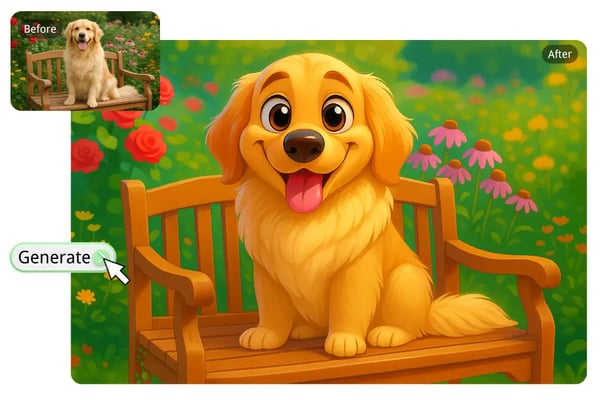 🐾 Turn Pets and People into Disney Cartoons with One Click