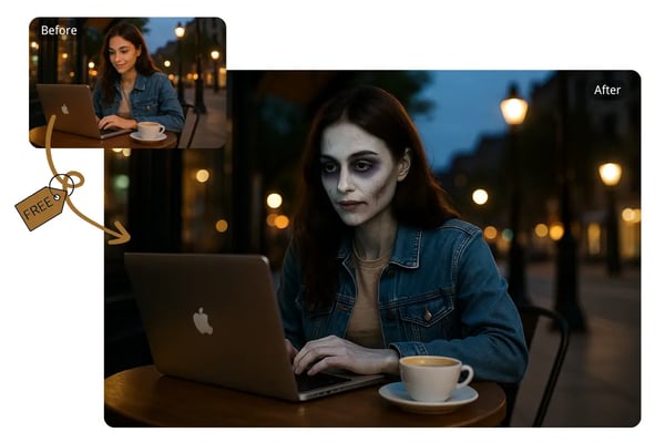 Free Zombie Filter for Horror Blogging