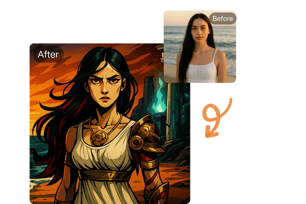 Transformation du mortel en mythe