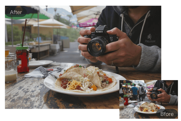 Elimina personas del fondo de las fotos gratis en línea