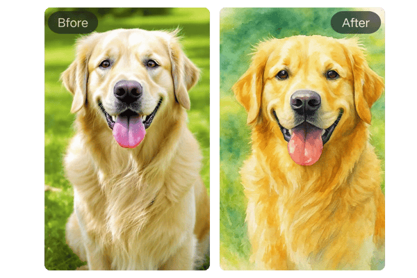 🎨 Персонализированные портреты собак с ИИ