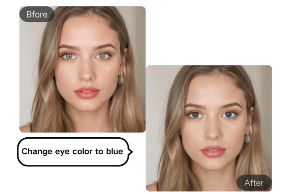 AI-Driven Eye Color Changer for Intelligent Color Matching