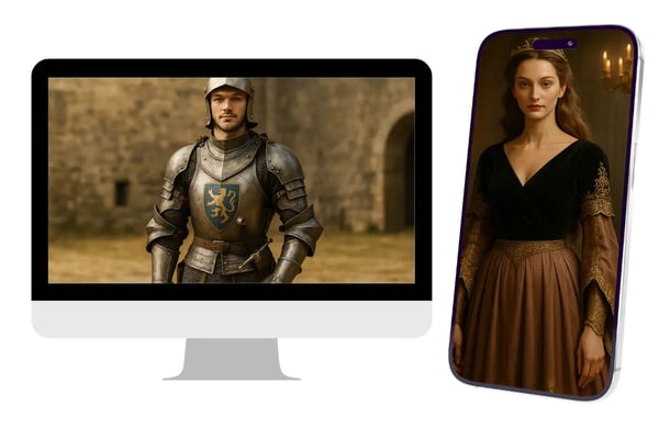 Designed Characters Anywhere With AI Medieval Character Creator