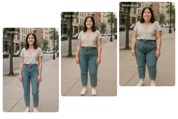 Customizable Body Change with AI Fat Maker