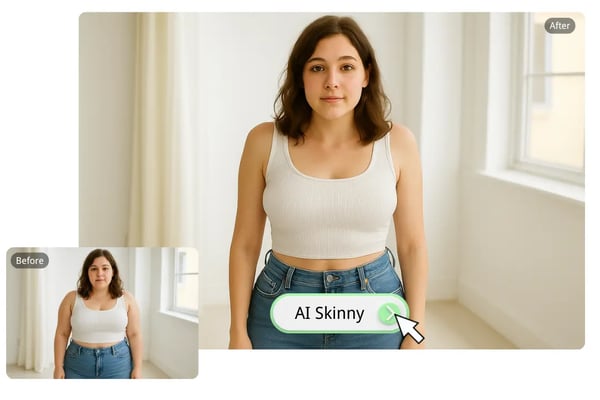 One-Click AI Skinny Filter for Effortless Slimming