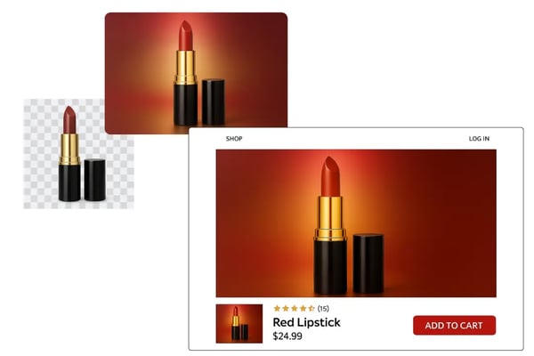 Stunning AI Background for E-commerce Shots