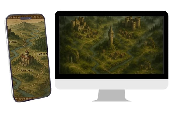 High-Resolution Map Maker for Wall Art