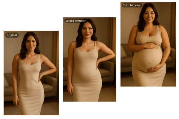 Personnalisez votre ventre de grossesse avec notre filtre IA gratuit