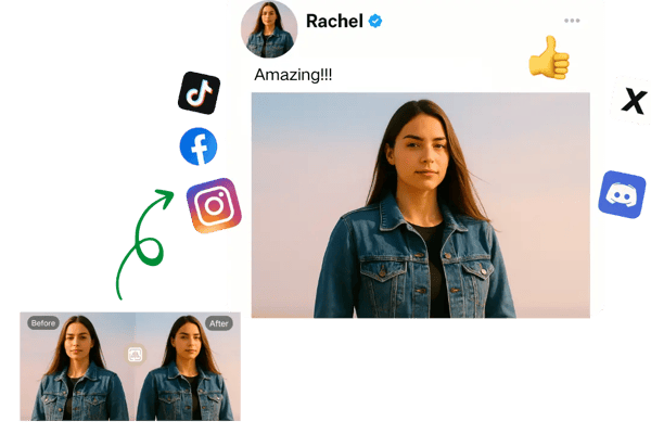 Create Reverse Images for Social Media