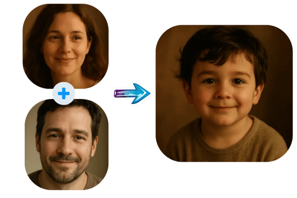 AI Face Merger for Realistic Results