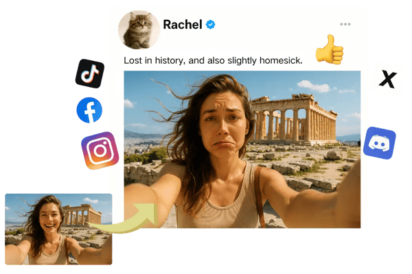 Customizable Crying Face Filter for Personalized Stories