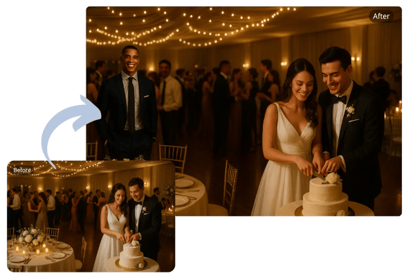 Craft Event Snapshots by Adding Person to Photo