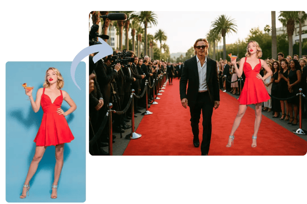 Create Social Media Posts with Free Add Person to Photos Tool