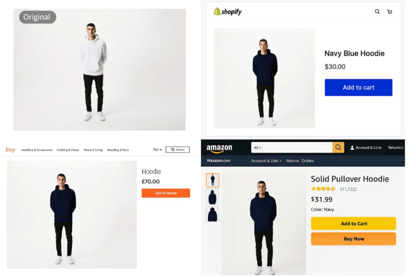 电商服装照片AI换色工具