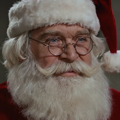 Classic Santa Portrait in 1960s Film Style with Z-Image
