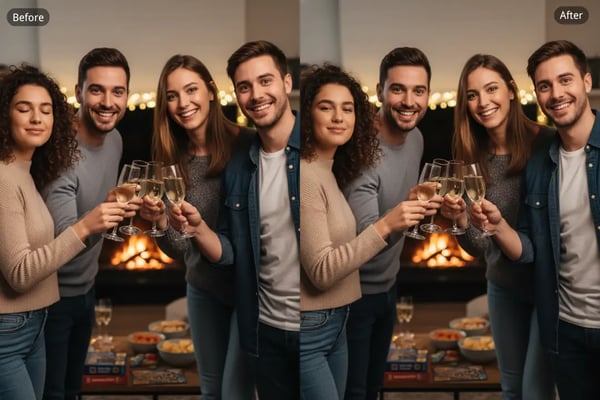 Family & Group Photos with Naturally Open Eyes