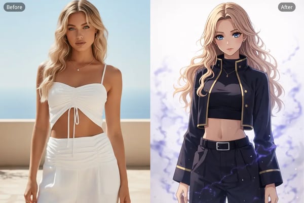 Personal Photo Reimagined as a JJK Character