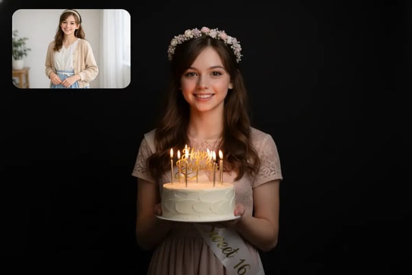 16th Birthday Candlelight Portrait