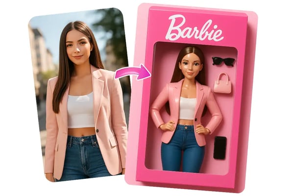变身芭比娃娃形象