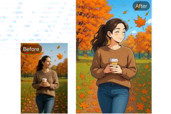 Creación personal de arte y compartición en redes sociales