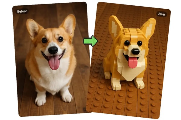 Lego-Transformationen von Haustieren