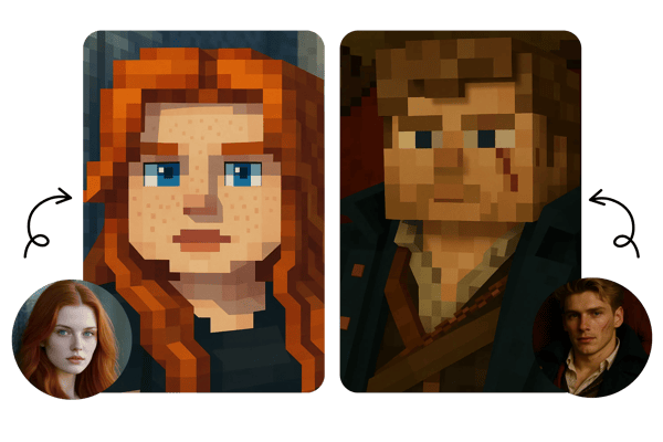 🎮 Crea tu propio avatar en estilo Minecraft