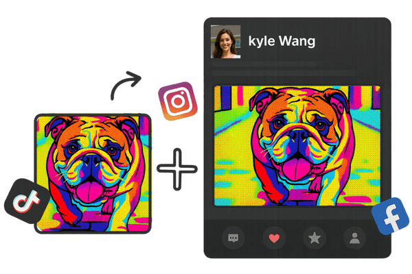 Pop Art Social Media Post