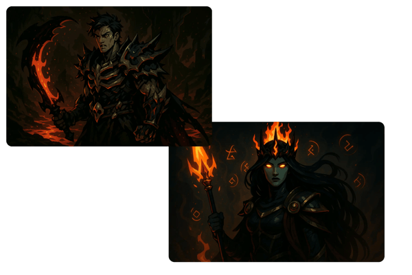 Projets Créatifs Sombres et Épiques