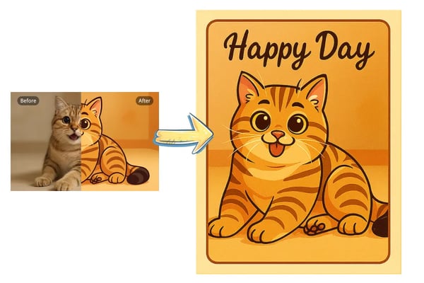 Cat Art Greeting Cards