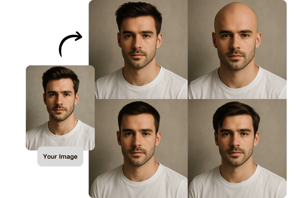 Preview Your Bald Look Safely