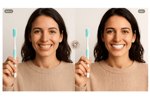 Enhancing Tooth Whitening in E-commerce Product Images