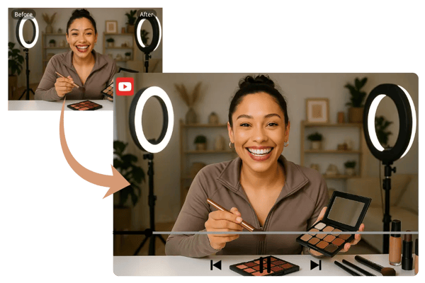 AI Teeth Fixer for Beauty Influencer Tutorials