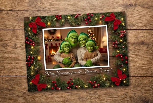 Grinch Holiday Cards and Personal Keepsakes