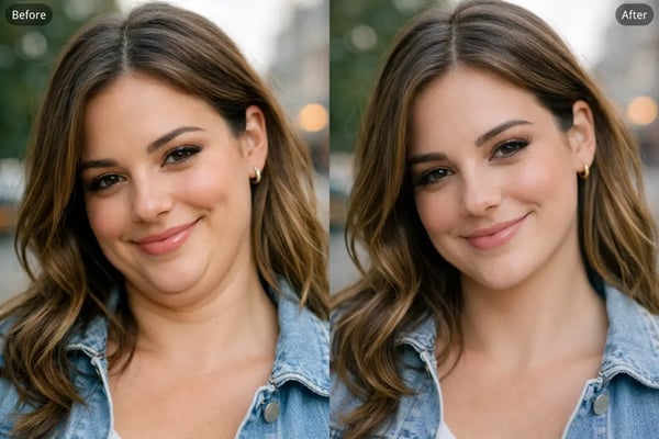 Remove Double Chin from Selfies for Social Media Profiles