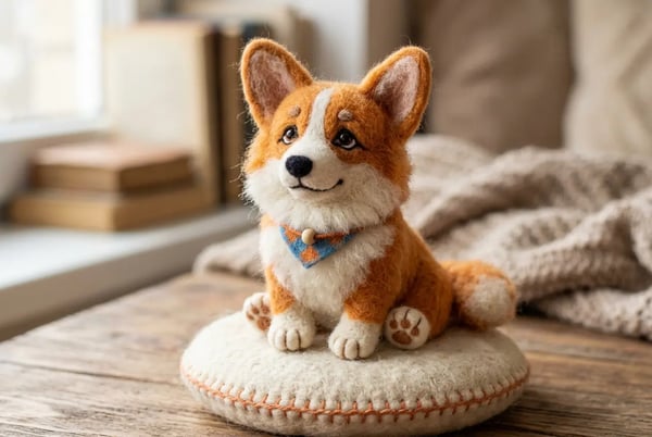 Retrato de Mascota en Felpa