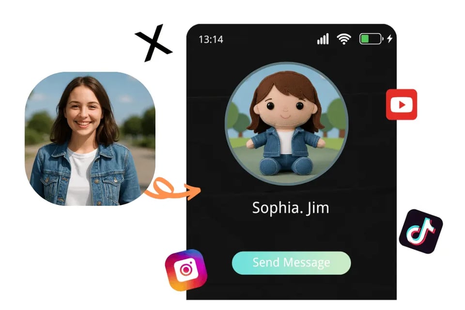 Share Playful Avatars Using the Free AI Plush Generator