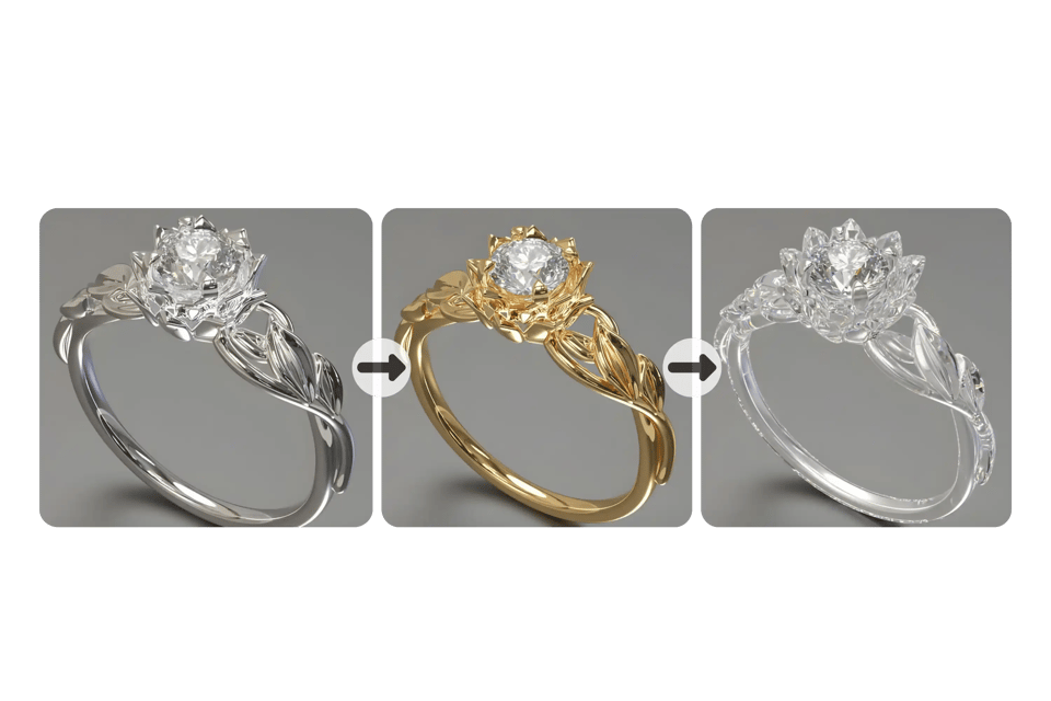 Style Transfer with AI to Generate 3D Jewelry Design