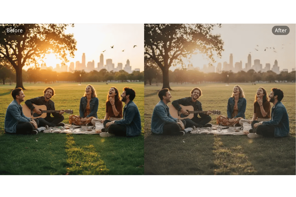One-Click Vintage Filter for Effortless Sharing
