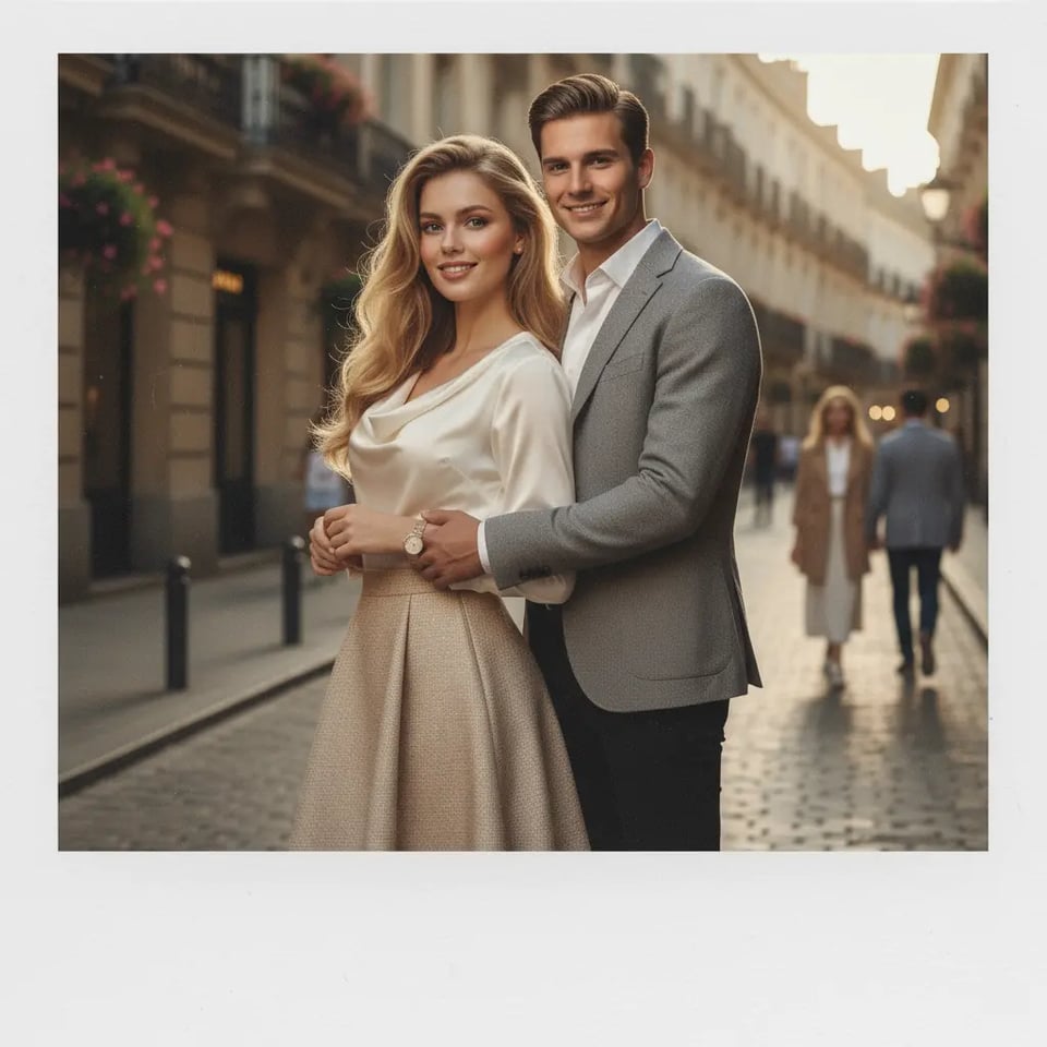 Side Hug Polaroid Gemini AI Trend