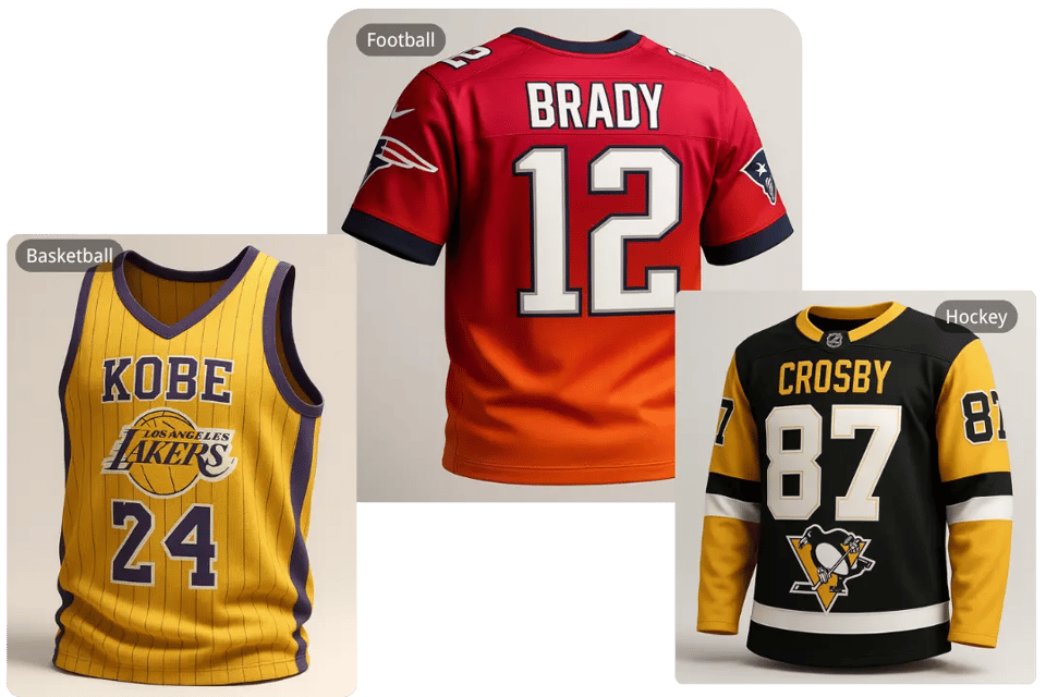 Multi-Sport AI Jersey Generator for Basketball, Football & More